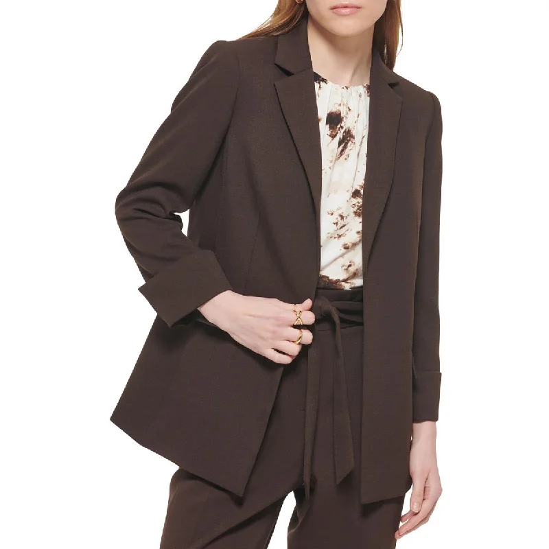 Floral Prints Calvin Klein Womens Notch Collar Suit Separate Open-Front Blazer