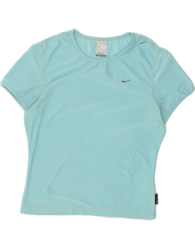 High-waisted pants style NIKE Womens Dri Fit T-Shirt Top UK 12/14 Large Turquoise Polyester High-waisted pants style NIKE Womens Dri Fit T-Shirt Top UK 12/14 Large Turquoise Polyester