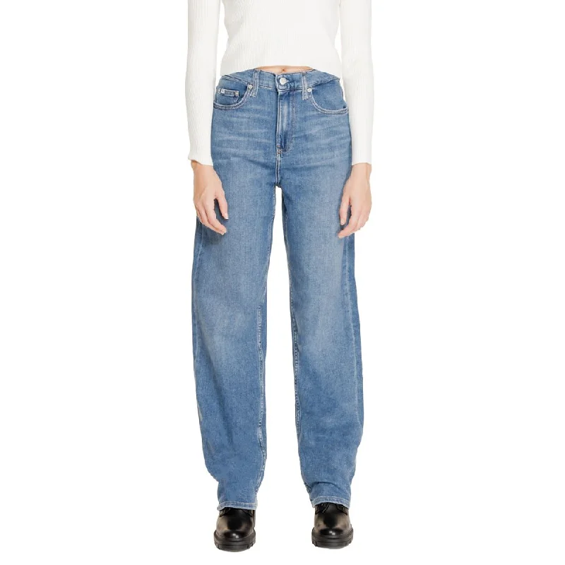 Wearable At Home Or Out Calvin Klein Jeans  Cotton Jeans & Women's Pant