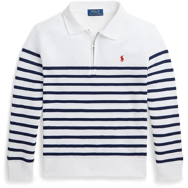 Versatile Items Polo Ralph Lauren White/Spring Navy Sweatshirt