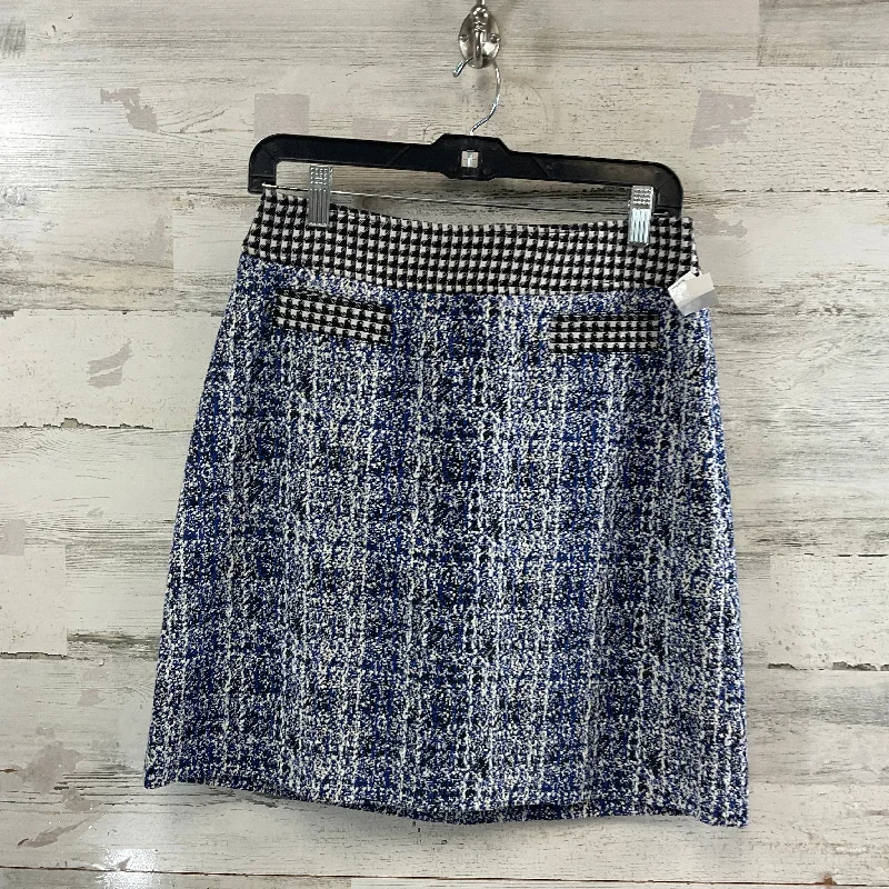 Double-sided Wear Skirt Mini & Short By Cabi In Blue, Size: 6