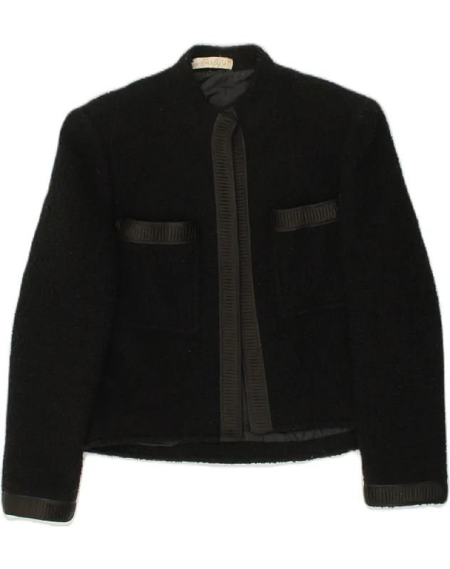 Lazy Style MARLY'S Womens Blazer Jacket IT 42 Medium Black