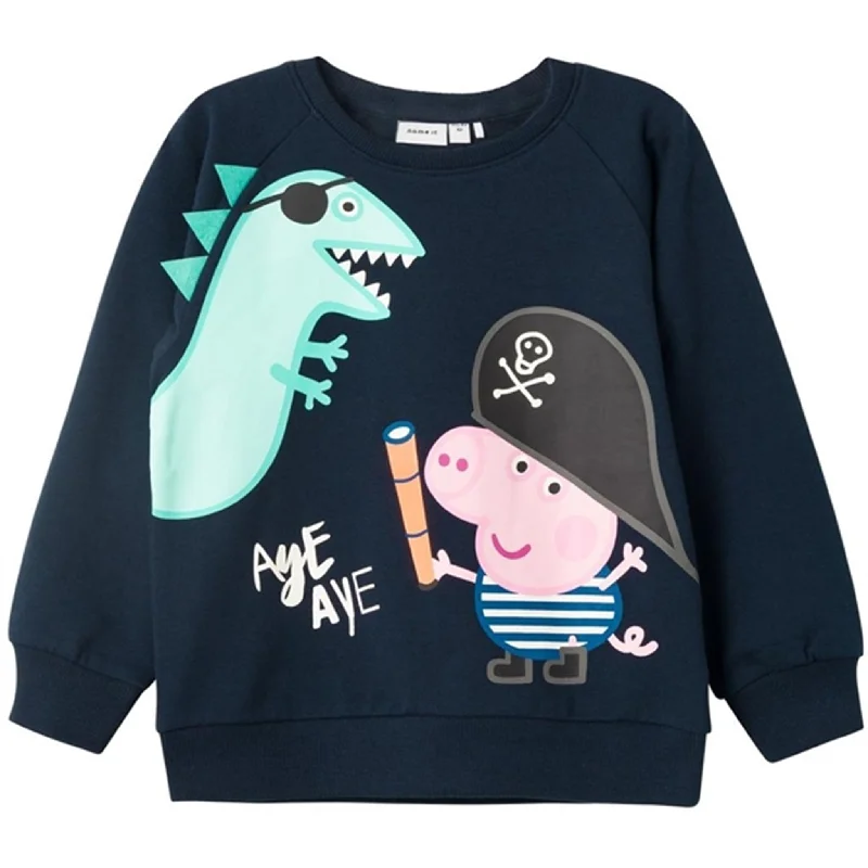 Elegant Style Name it Dark Sapphire Madden Peppa Pig Sweatshirt