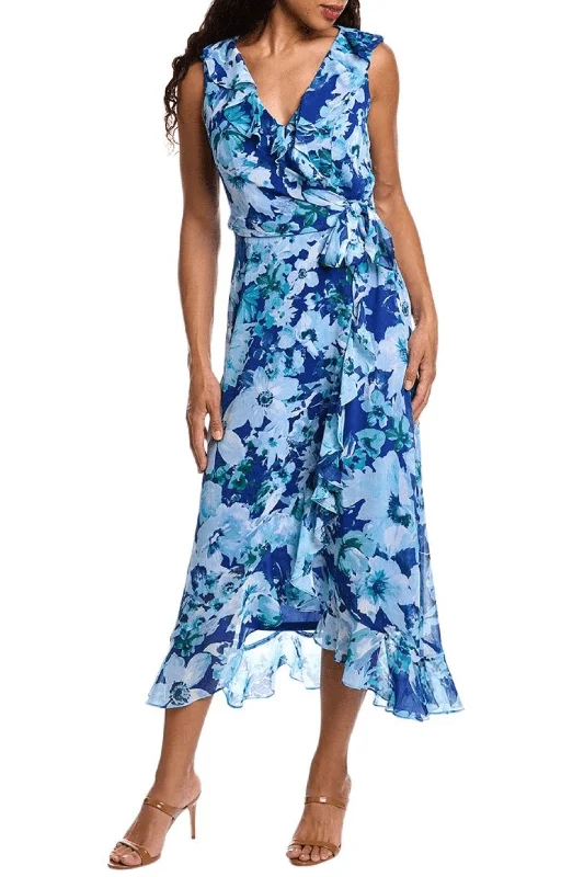 Classic Series Maggy London T6891M - V-Neck A-Line Casual Dress