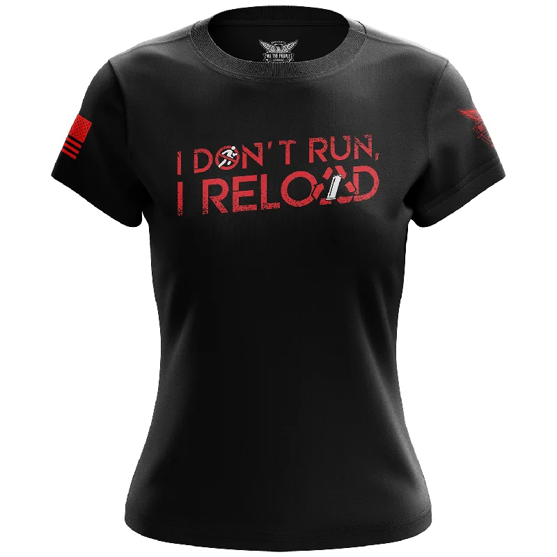 High-quality Fabrics I Don't Run Women's Short Sleeve Shirt