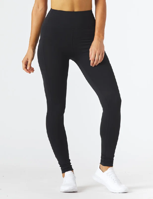 Celebrity Style Taper Legging: Black