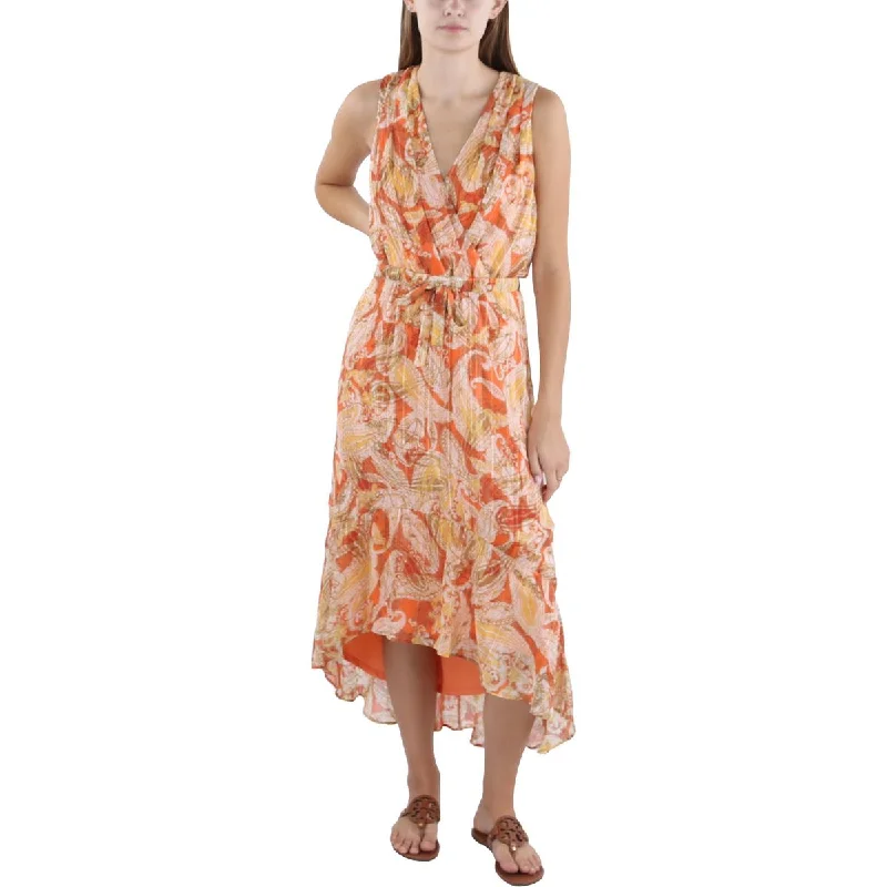 Noble And Elegant London Times Womens Metallic Long Maxi Dress