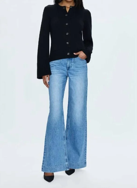 Luxury Temperament Lana Wide Leg Jeans In Gallery