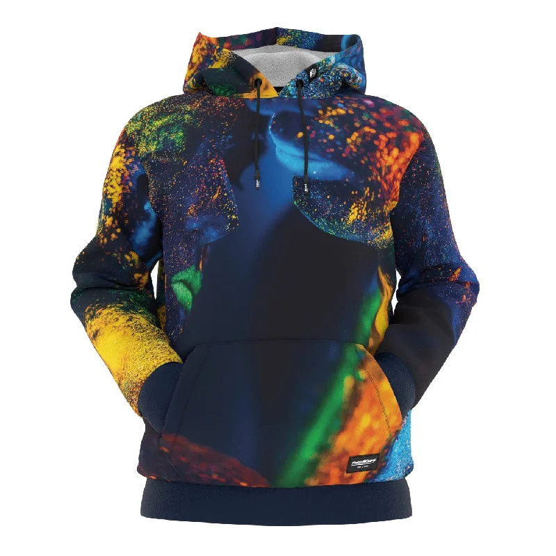 Playful Style Neon Powder Hoodie
