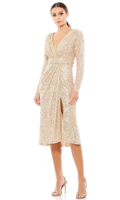 Moisture wicking Ieena Duggal - 26555I Long Sleeve Sequin Dress