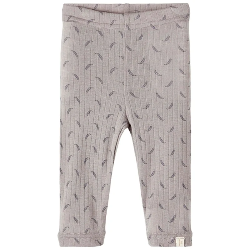 French Retro Lil'Atelier Wet Weather Fargo Slim Wool Leggings