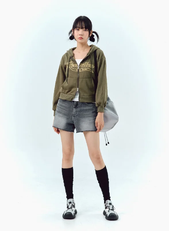Elegant Style Wide Denim Shorts IG304