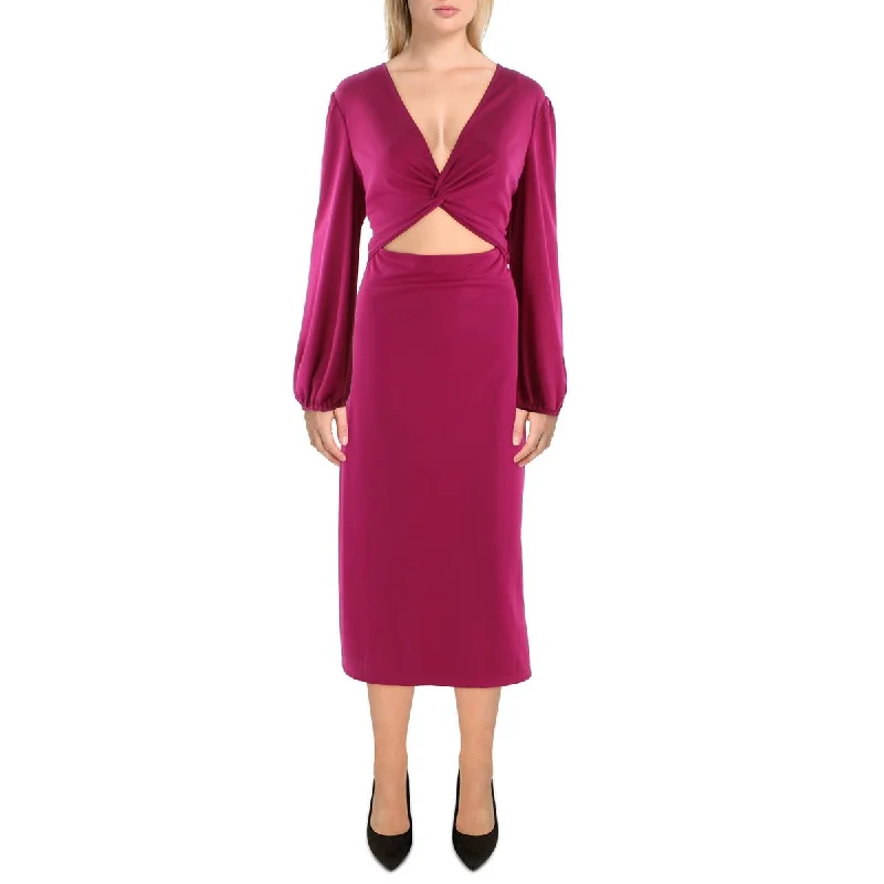 Advanced Customization Lauren Ralph Lauren Womens Twist Front Long Maxi Dress