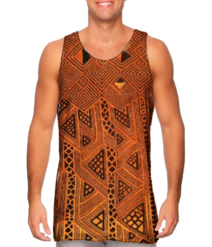 Knitted Design African Tribal Kuba Cloth Triangles