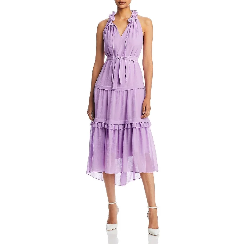 Comfortable Design Kobi Halperin Womens Vale Tiered Long Maxi Dress