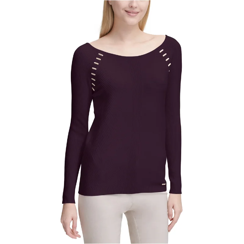 Sports And Leisure Calvin Klein Womens Hardware Detail Pullover Sweater