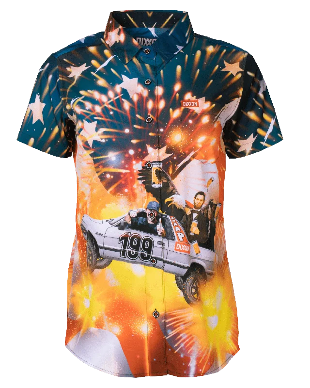 High-quality fabrics Women's Red, White, & BRAAP Party Shirt