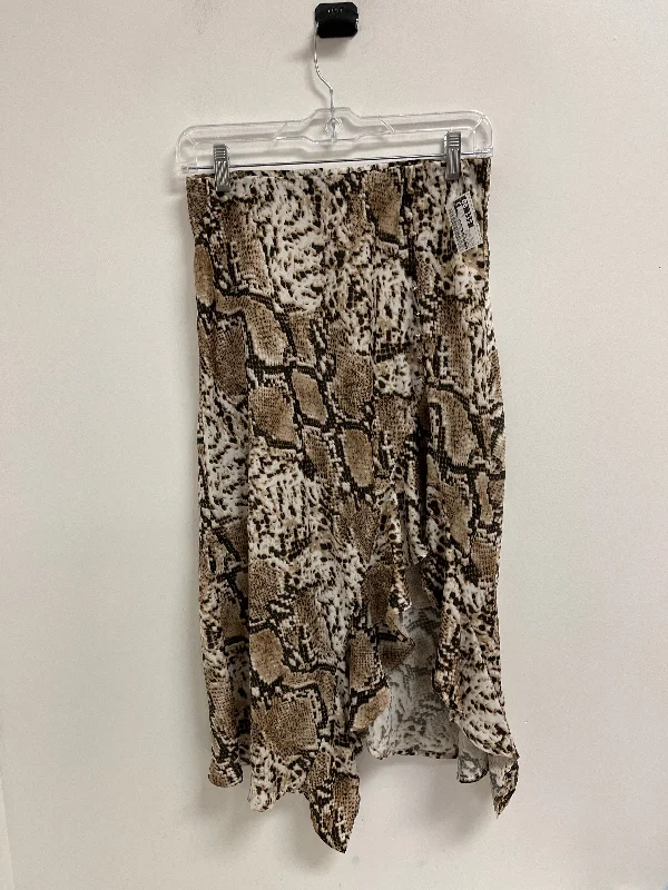 Trendy Items Skirt Midi By Clothes Mentor In Animal Print, Size: S