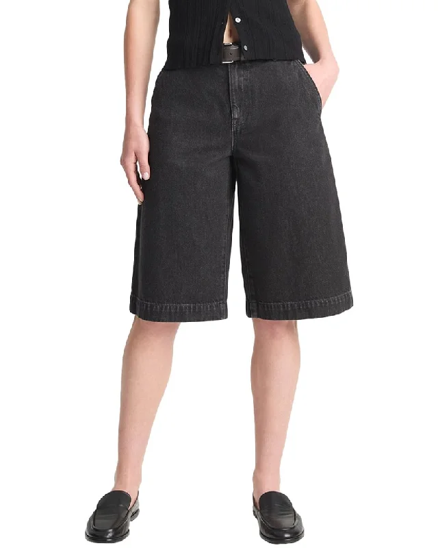 Bottom And Versatile Vince Low Rise Longline Twill Short