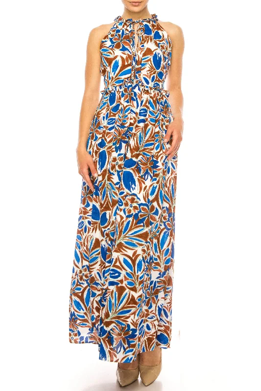 Casual And Casual Maggy London G5291M - Halter A-Line Casual Dress