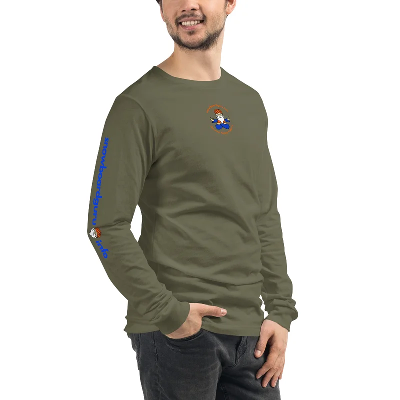 Wearable At Home Or Out Snowboard Guru "Happy Trip" Long-sleeve Tee