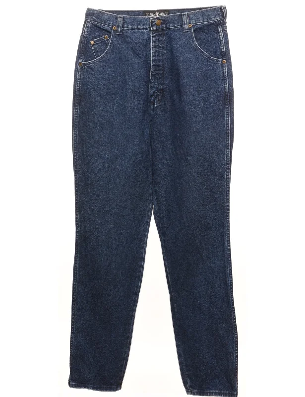 European And American Style Medium Wash Classic Tapered Jeans - W30 L33