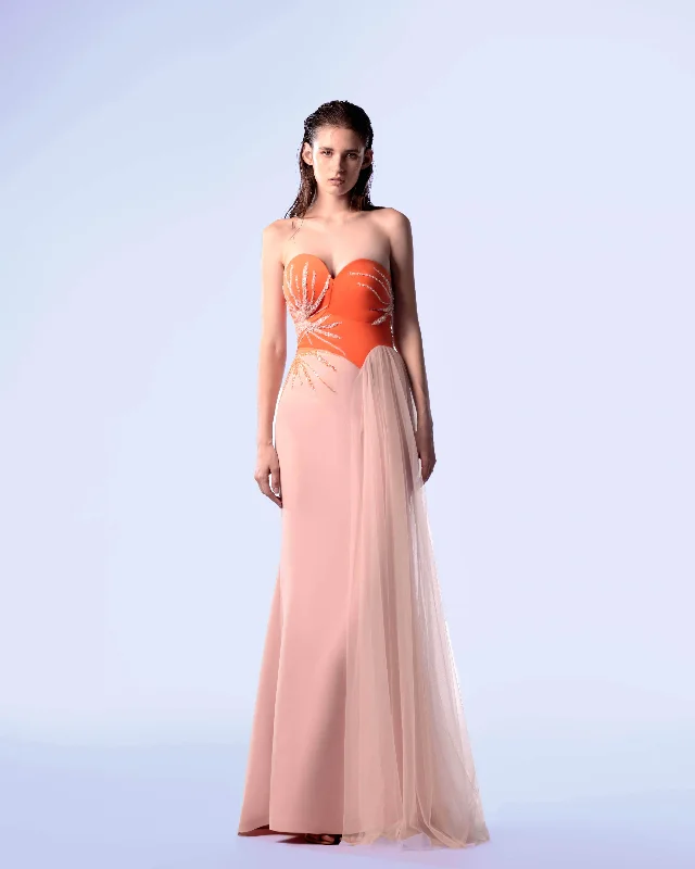 Classic Retro MNM Couture G1717 - Beaded Sweetheart Evening Gown