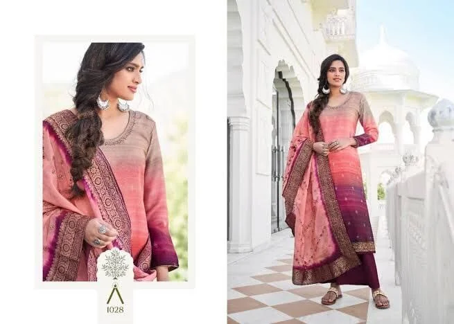 Relaxed And Casual 1028 Anika Designer Printed Plazzo Suit
