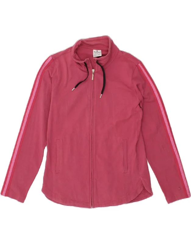 Sweet breath CHAMPION Womens Tracksuit Top Jacket UK 10 Small Pink