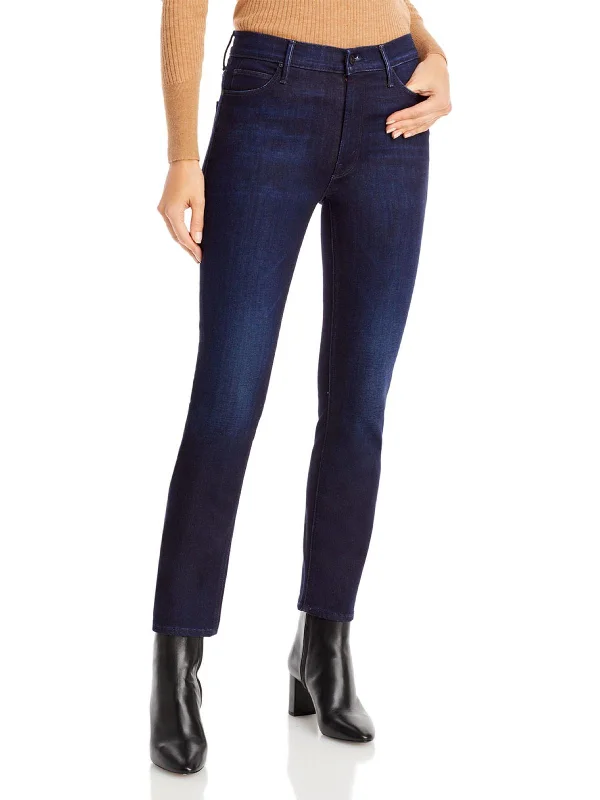 Celebrity Style Dazzler Womens Mid-Rise Skinny Leg Ankle Jeans