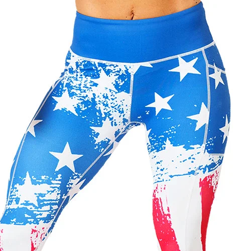 Dessert Matching American Flag Leggings