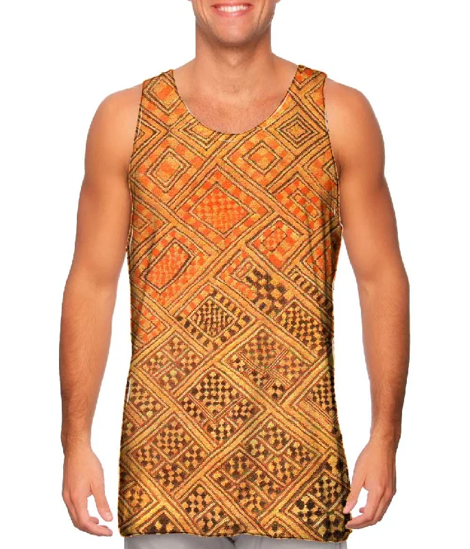 Casual Street African Tribal Kuba Cloth Marriage Quilt