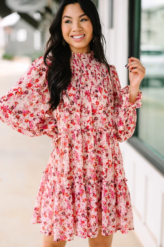 Minimal Style Just In Case Natural Floral Dress