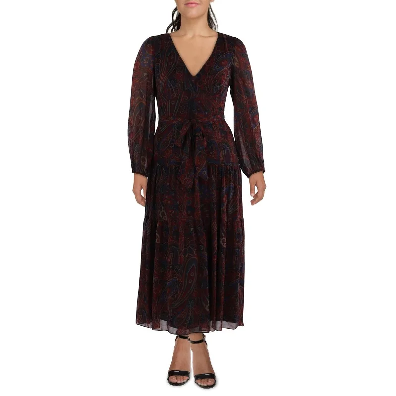 Playful Style Lauren Ralph Lauren Womens Paisley Recycled  Maxi Dress