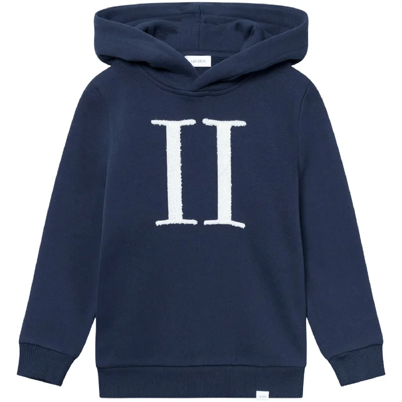 Wandering freely Les Deux Kids Dark Navy/Ivory Encore Bouclé Hoodie Kids