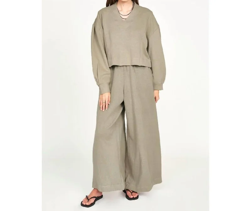 Carefree Style Lounge Pants In Sagebrush