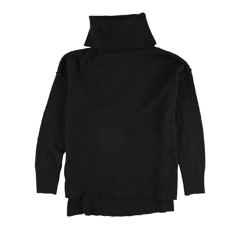 Street Fashion Bar Iii Womens Split-Hem Turtleneck Pullover Sweater