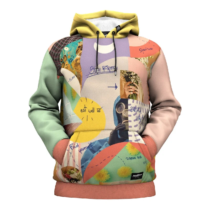 Leisure Travel Glitch Collage Hoodie
