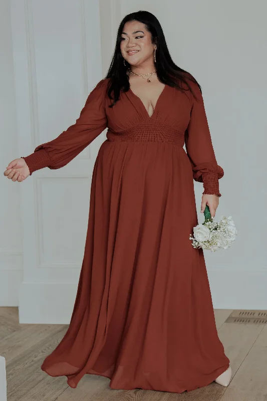 Knowledge And Elegance Olivia Maxi Dress | Cinnamon