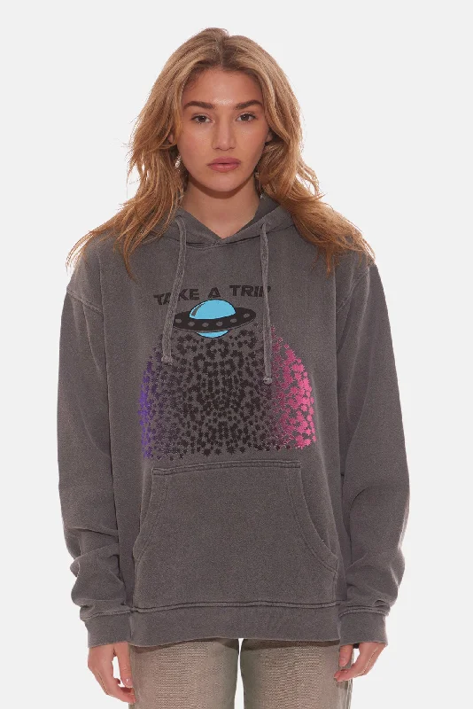 Elegant Style Women's Take A Trip Hoodie Vintage Black
