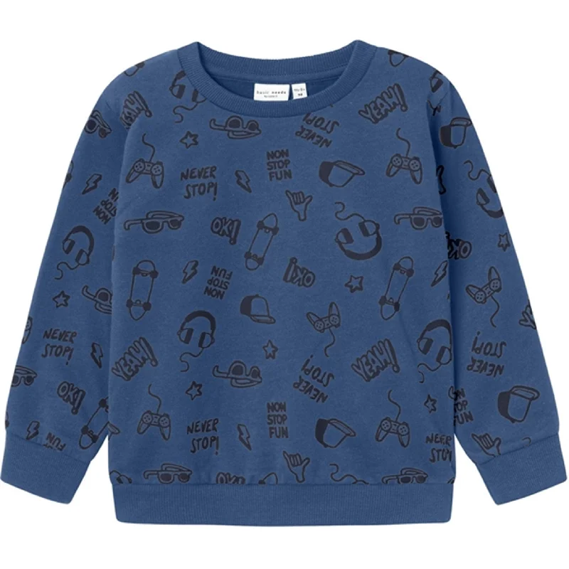 Cool Summer Name it Bijou Blue Vifelix Sweatshirt
