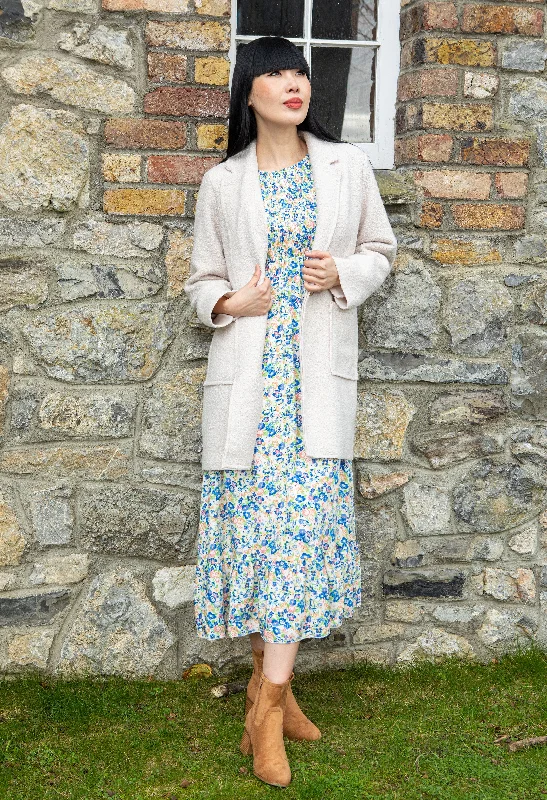Sweet Girl Smocking Floral Maxi Dress