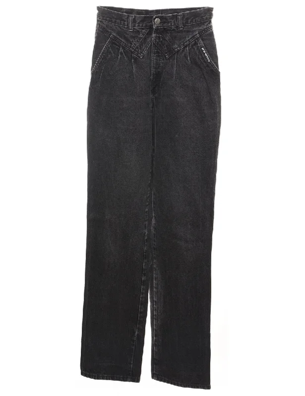 Sweet Girl Black Distressed Tapered Jeans - W26 L33