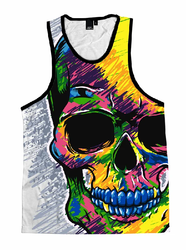 Warm And Comfortable Death Scribble Unisex Tank Top