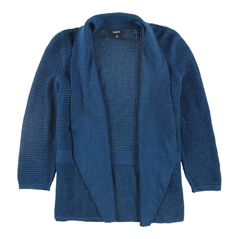 Slightly Flared Design Alfani Womens Knit Cardigan Sweater