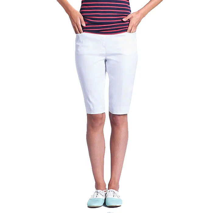 Stunning Fashion SlimSation 12-Inch Walking  Shorts - White
