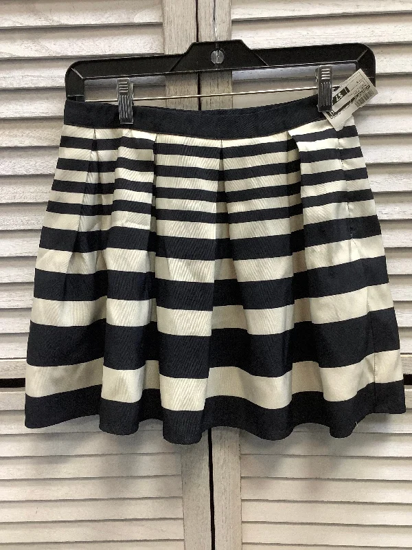 Girl Style Skirt Midi By Forever 21 In Striped Pattern, Size: 4