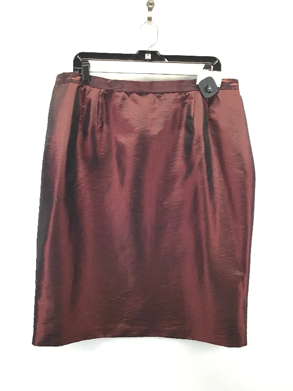 Diamond Series Skirt Midi By Emma James In Red, Size: 18