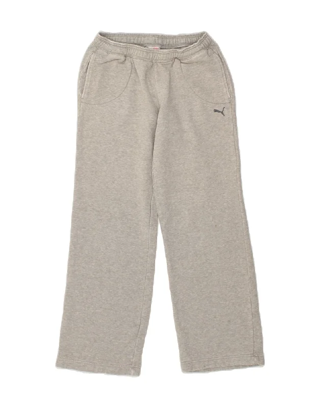 Fresh And Simple PUMA Womens Tracksuit Trousers UK 8 Small Grey Cotton