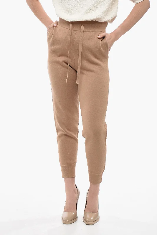 Fresh And Natural Burberry Cashmere Blend Sweatpants With Cuffs